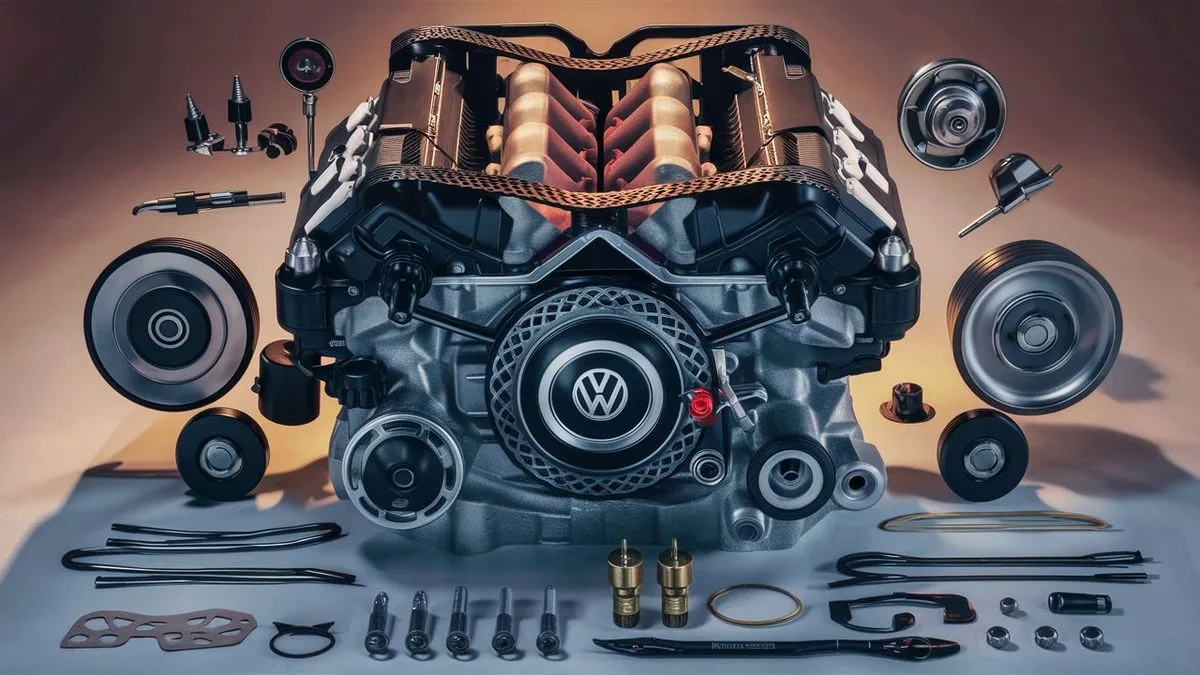 VW TSI motor szíjcsere időpont és szíjfeszesség